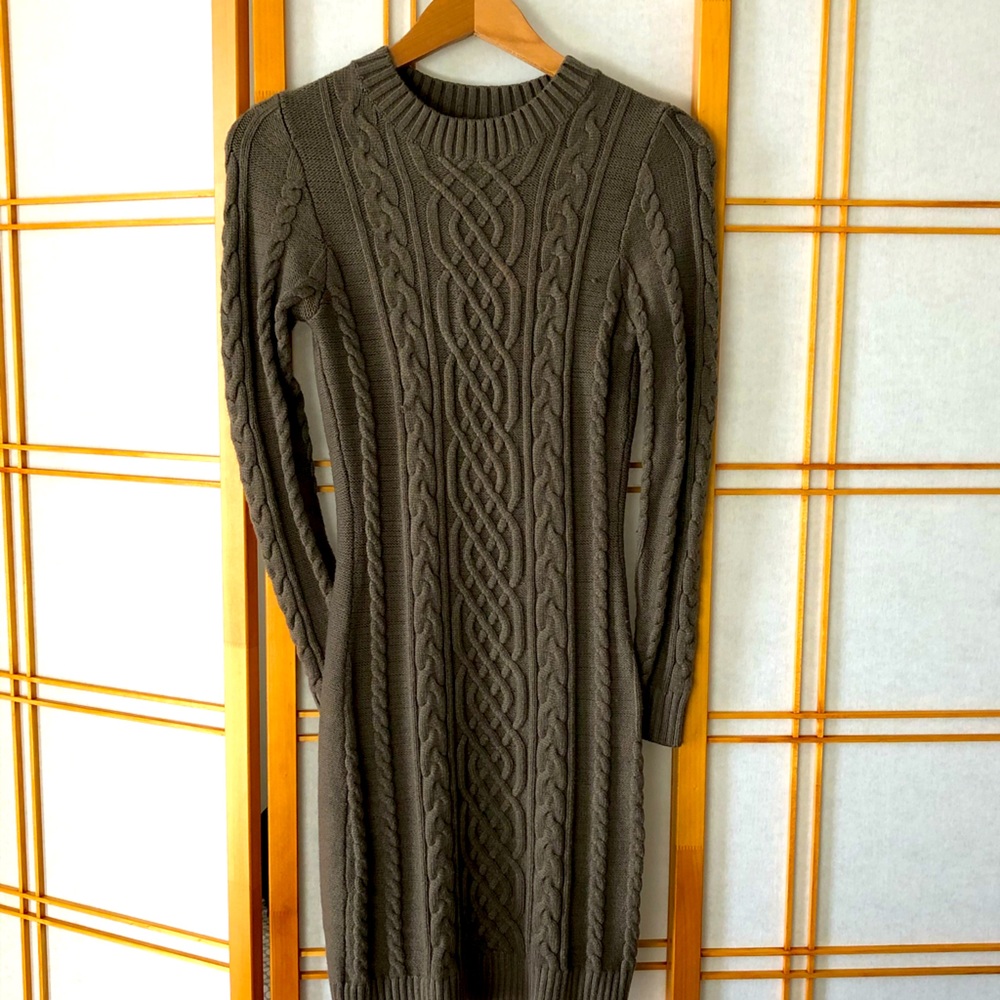 Green Sweater Dress